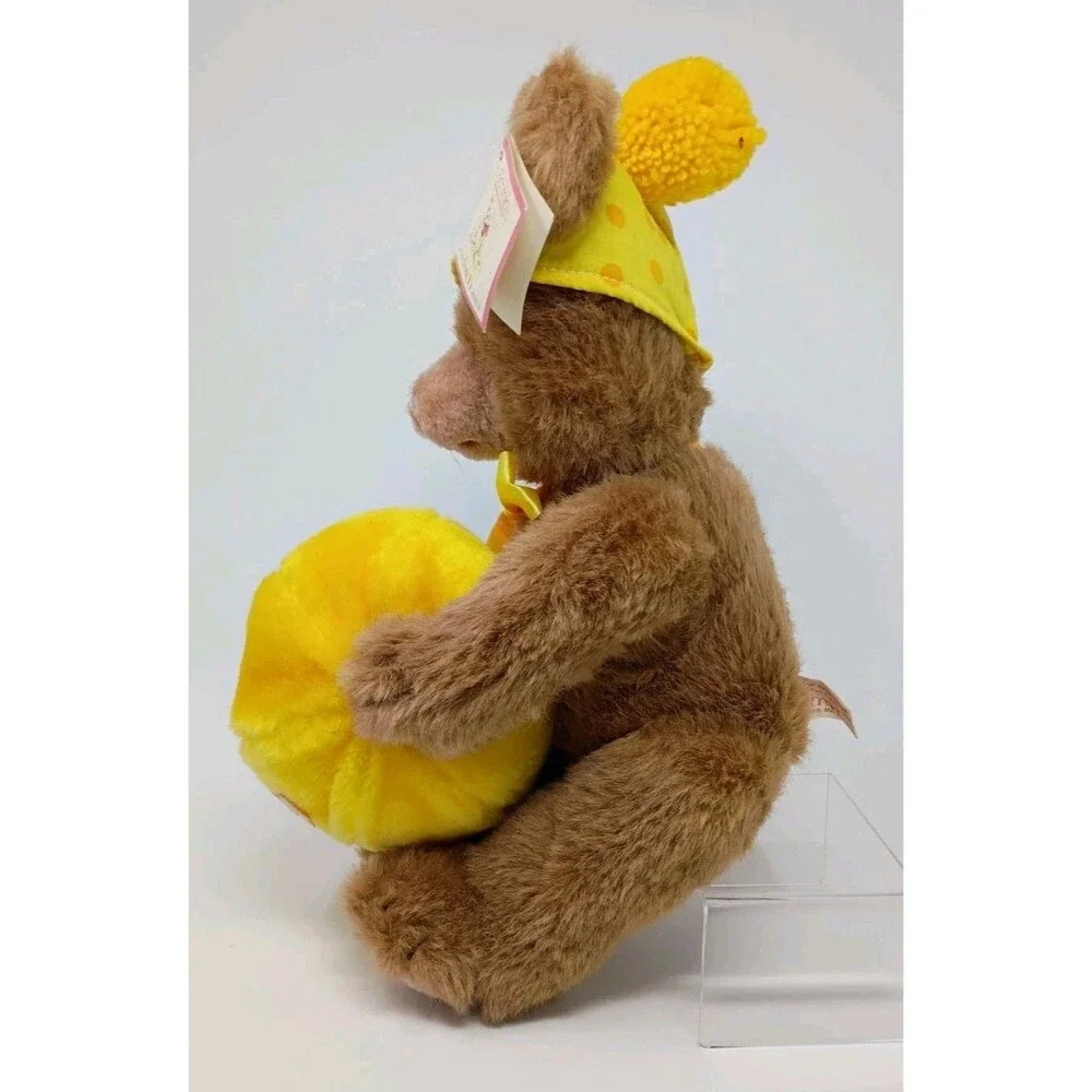 Schmid Wind Up Musical Jointed Teddy Bear Plush Gordon Fraser 1984 Musical NOS